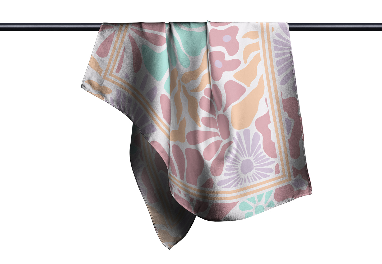 Pañuelo LET YOURSELF BLOOM | Blanco roto
