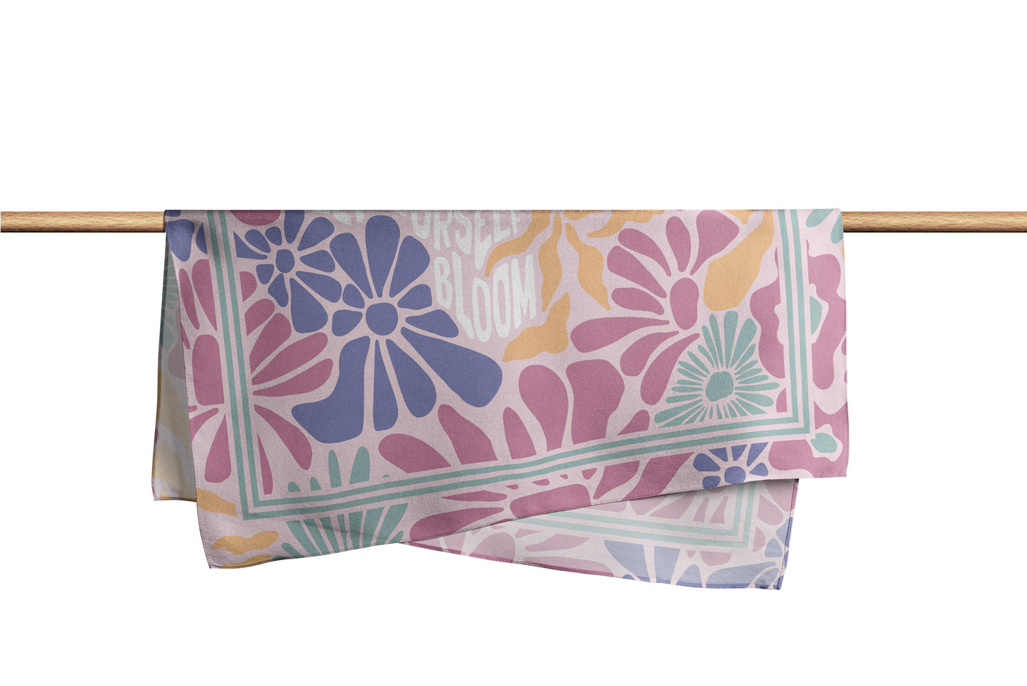 Pañuelo LET YOURSELF BLOOM | Rosa