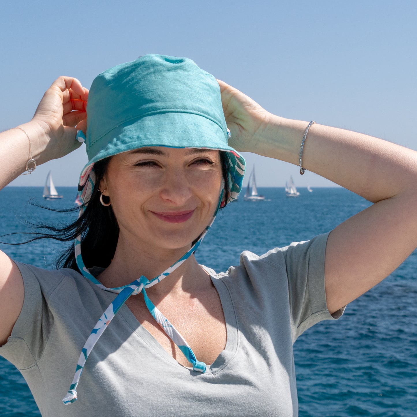Sombrero de pescador reversible | DAISIES