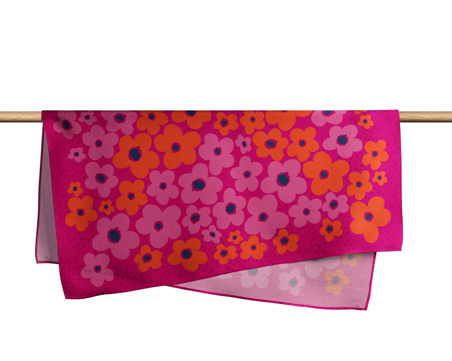 Pañuelo JARDÍN SECRETO | Fucsia