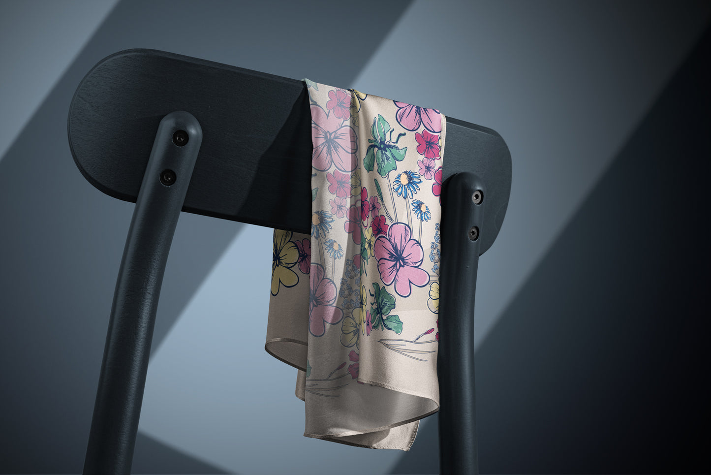 Pañuelo CALEIDOSCOPIO FLORAL | Creme
