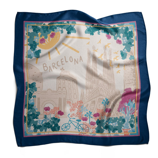 Pañuelo BARCELONA | Azul