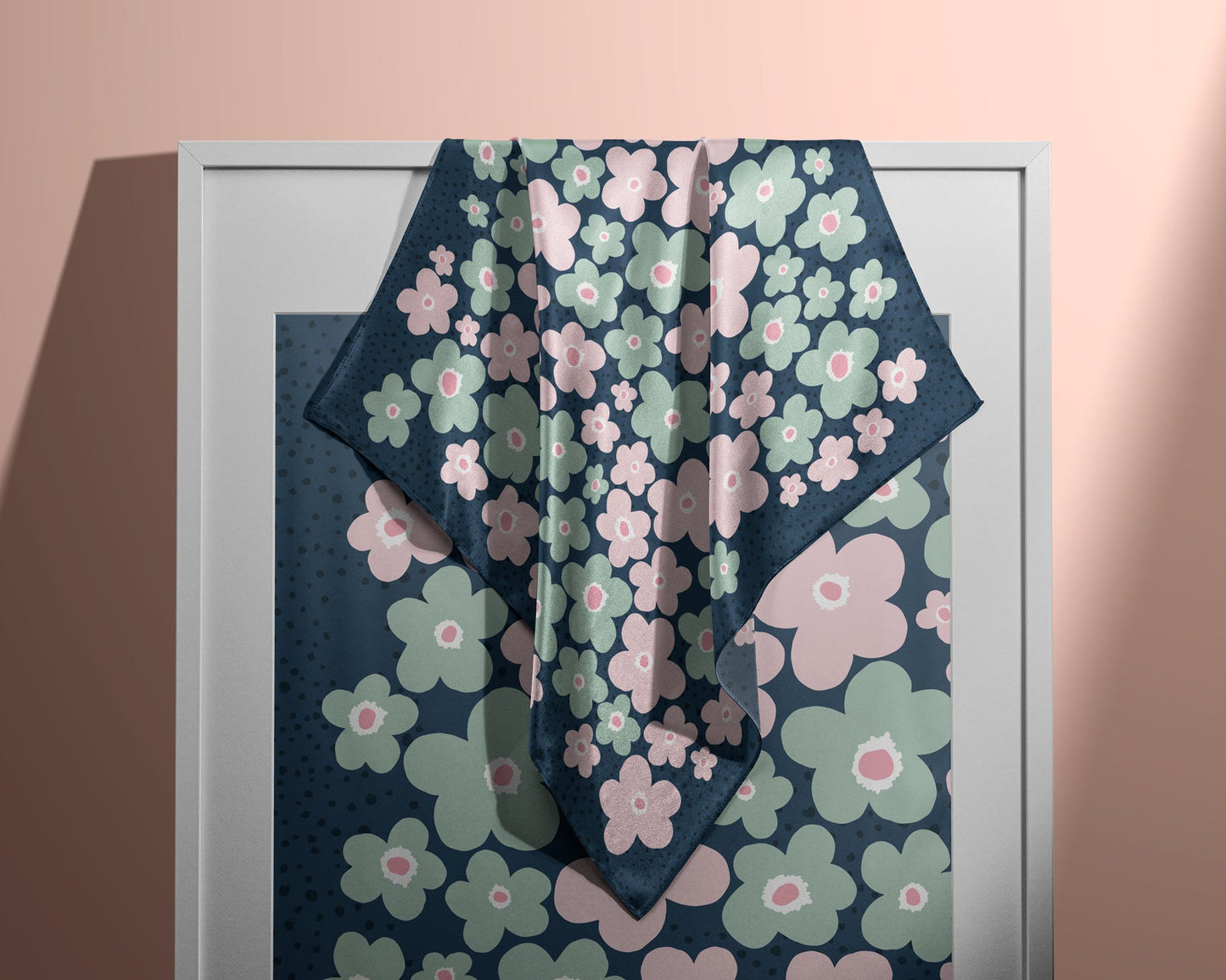 Pañuelo JARDÍN SECRETO | Azul profundo