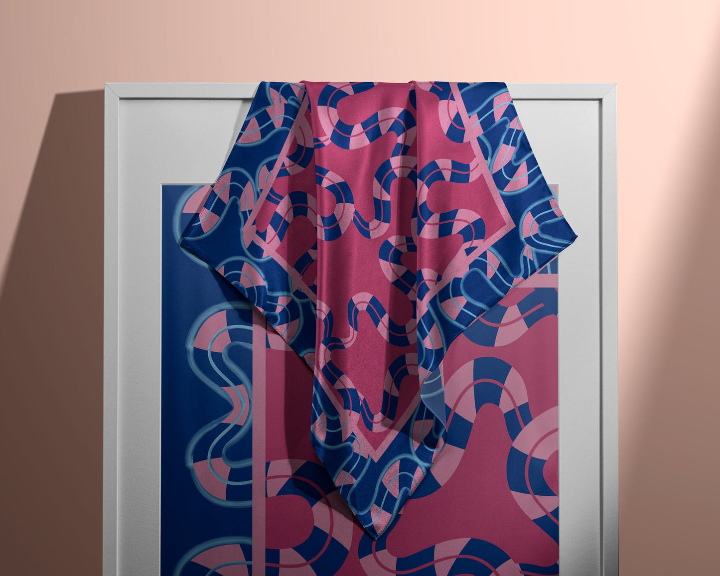 Pañuelo LABERINTO DE COLORES | Morado