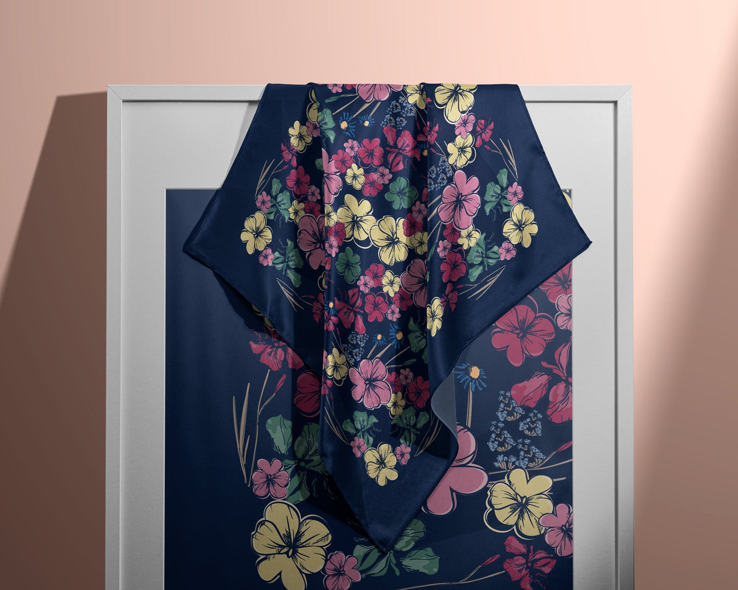 Pañuelo CALEIDOSCOPIO FLORAL | Azul