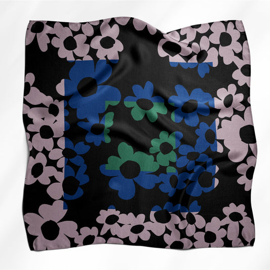 Pañuelo ECLIPSE FLORAL | Negro