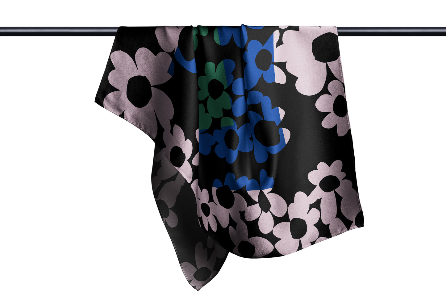 Pañuelo ECLIPSE FLORAL | Negro