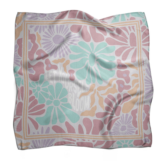 Pañuelo LET YOURSELF BLOOM | Blanco roto