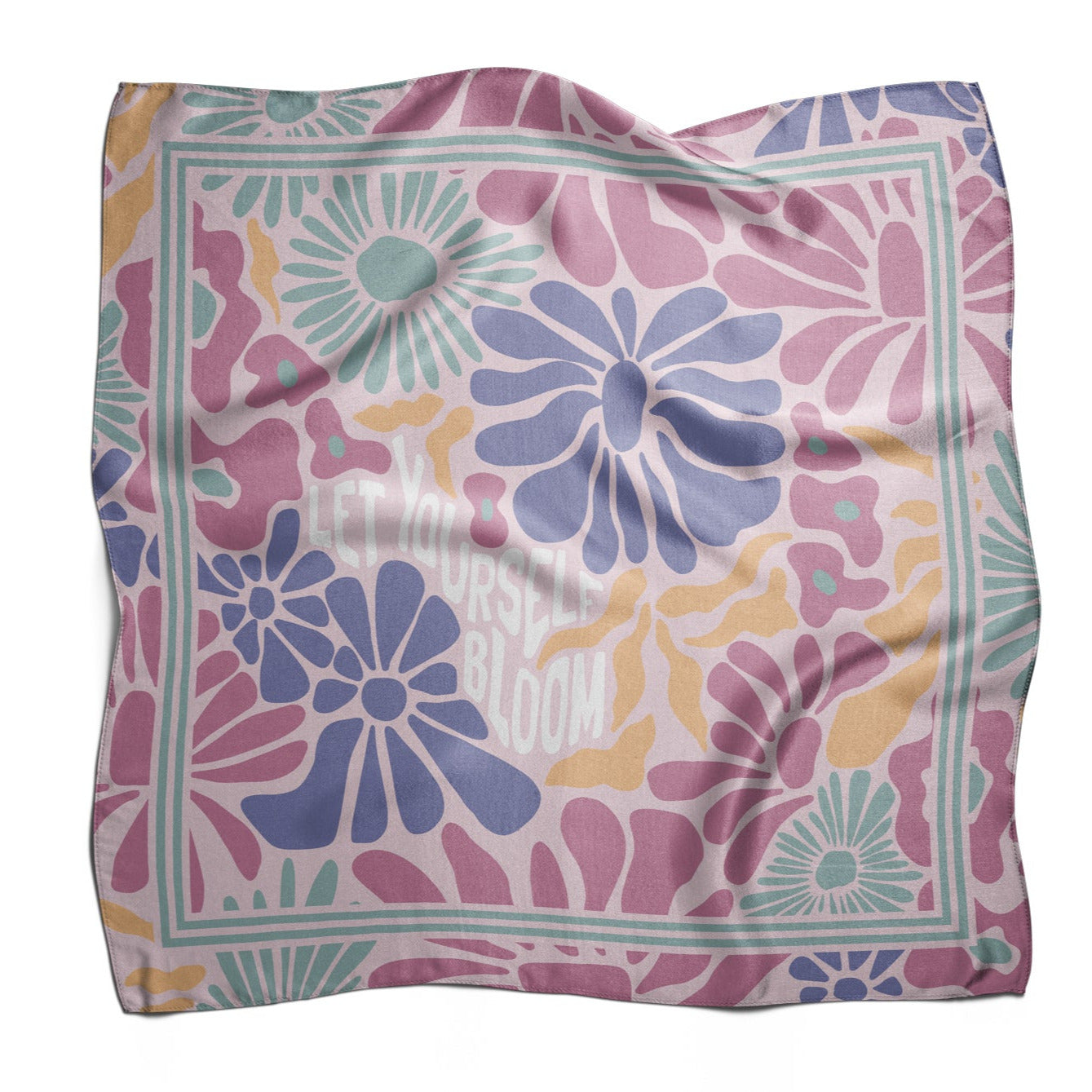Pañuelo LET YOURSELF BLOOM | Rosa