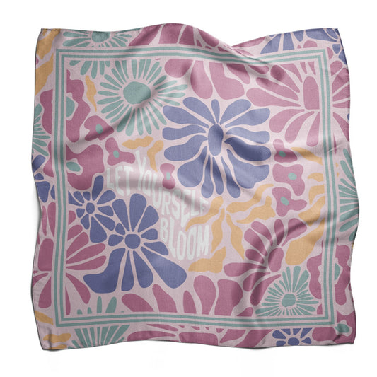 Pañuelo LET YOURSELF BLOOM | Rosa