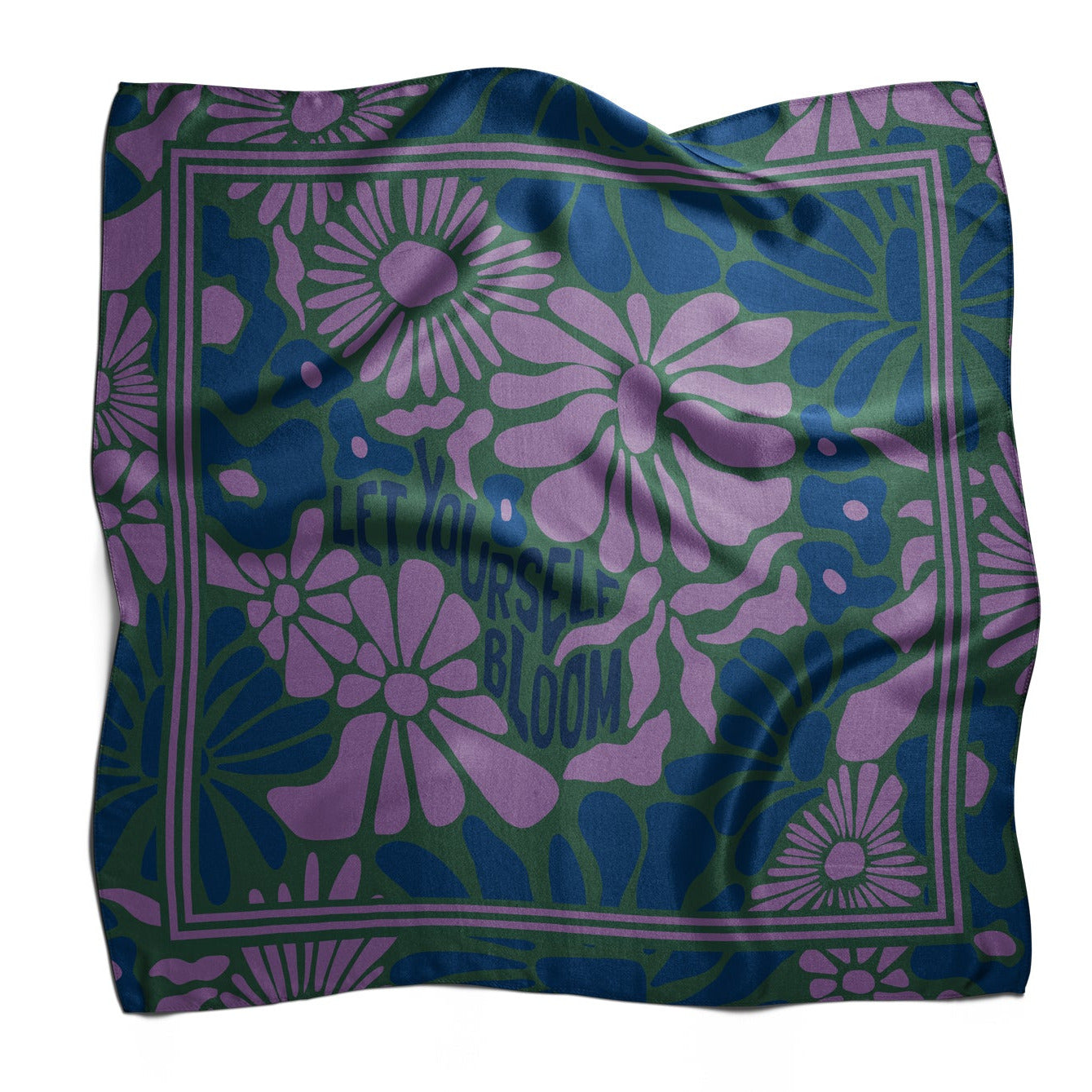 Pañuelo LET YOURSELF BLOOM | Verde