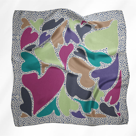 Pañuelo CORAZÓN DANZANTE | Creme