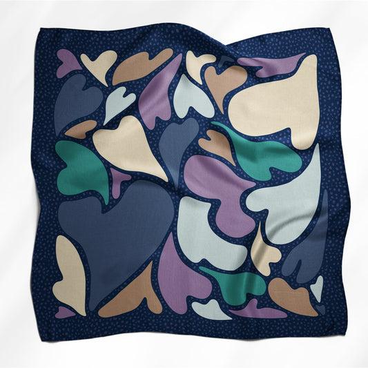 Pañuelo CORAZÓN DANZANTE | Azul