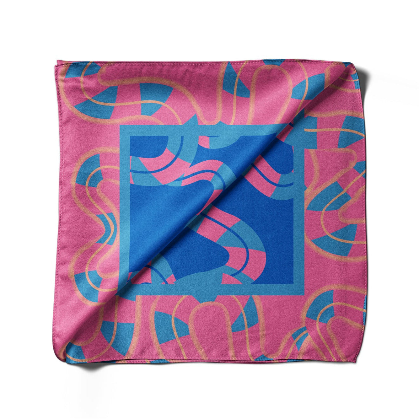 Pañuelo LABERINTO DE COLORES| Fucsia