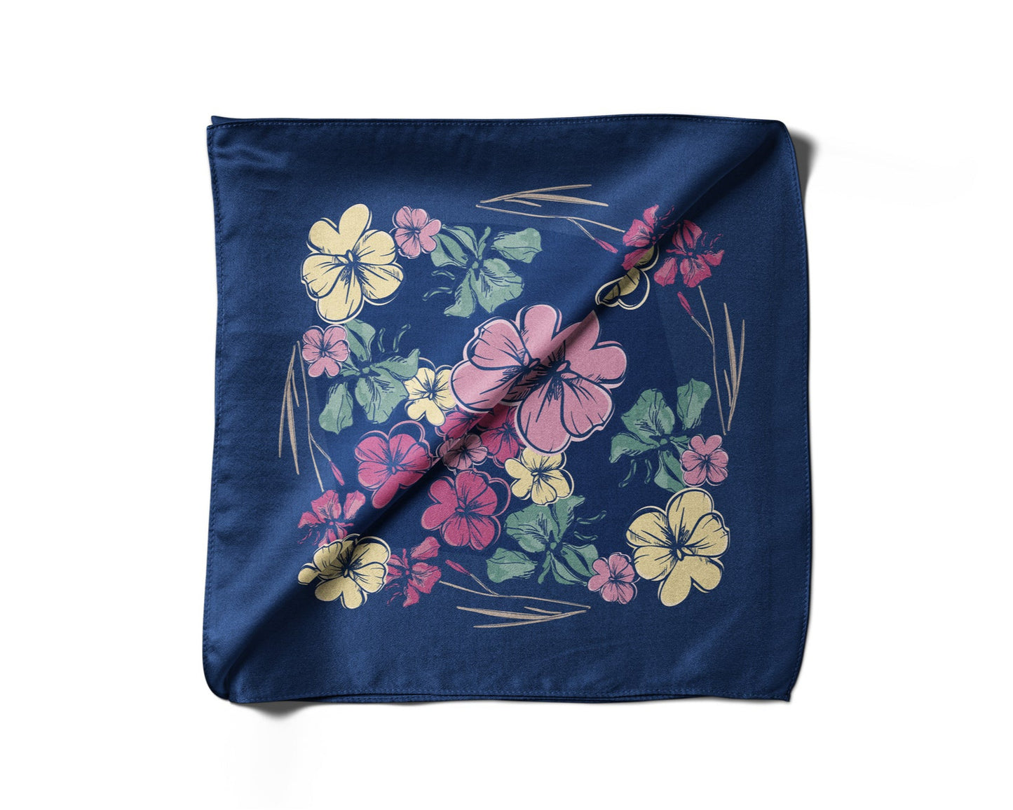 Pañuelo CALEIDOSCOPIO FLORAL | Azul